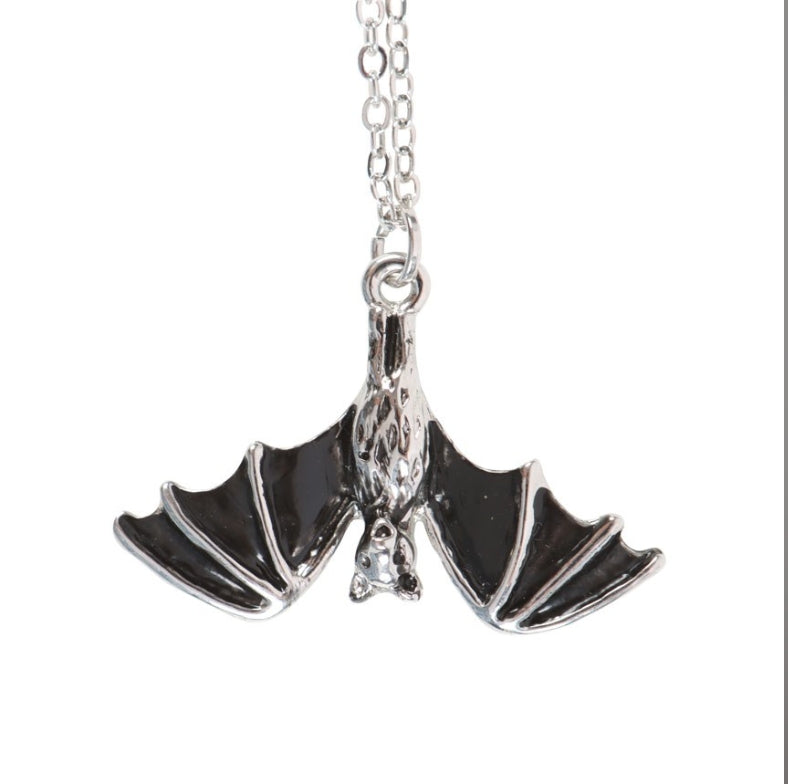 Bat Jewelry-Stainless Steel and Silver Dracula Victorian Vampire