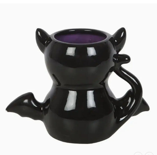 Whimsigoth Purple Bat Coffee Mug