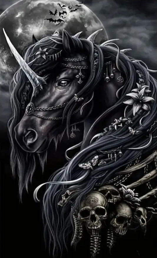 Dark Unicorn Diamond Art Painting Kit