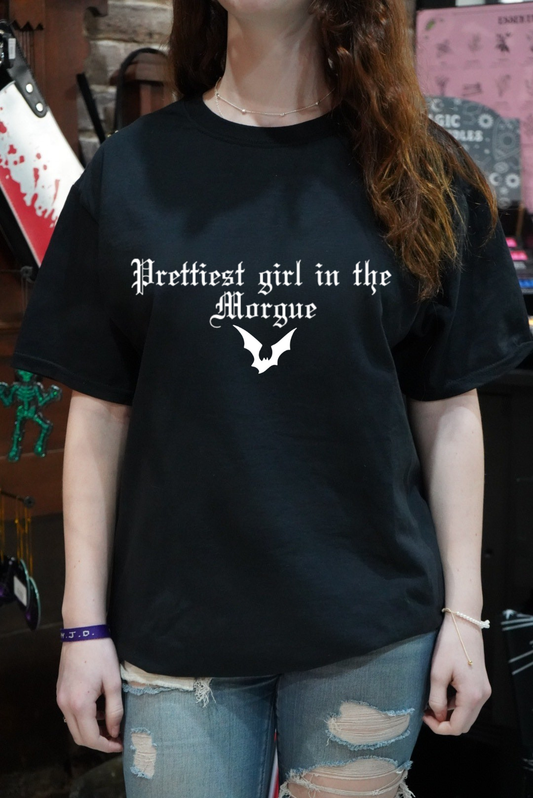 Prettiest Girl in the Morgue Gothic T-Shirt