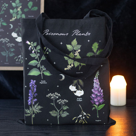Poisonous Plants Polycotton Tote Bag Eco-Friendly