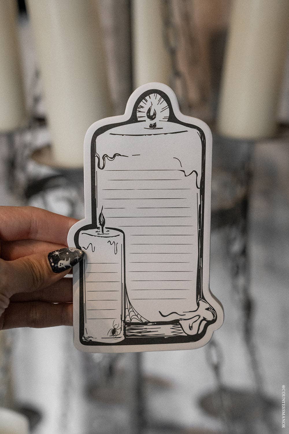 Hallowed Flame Candle Sticky Notes