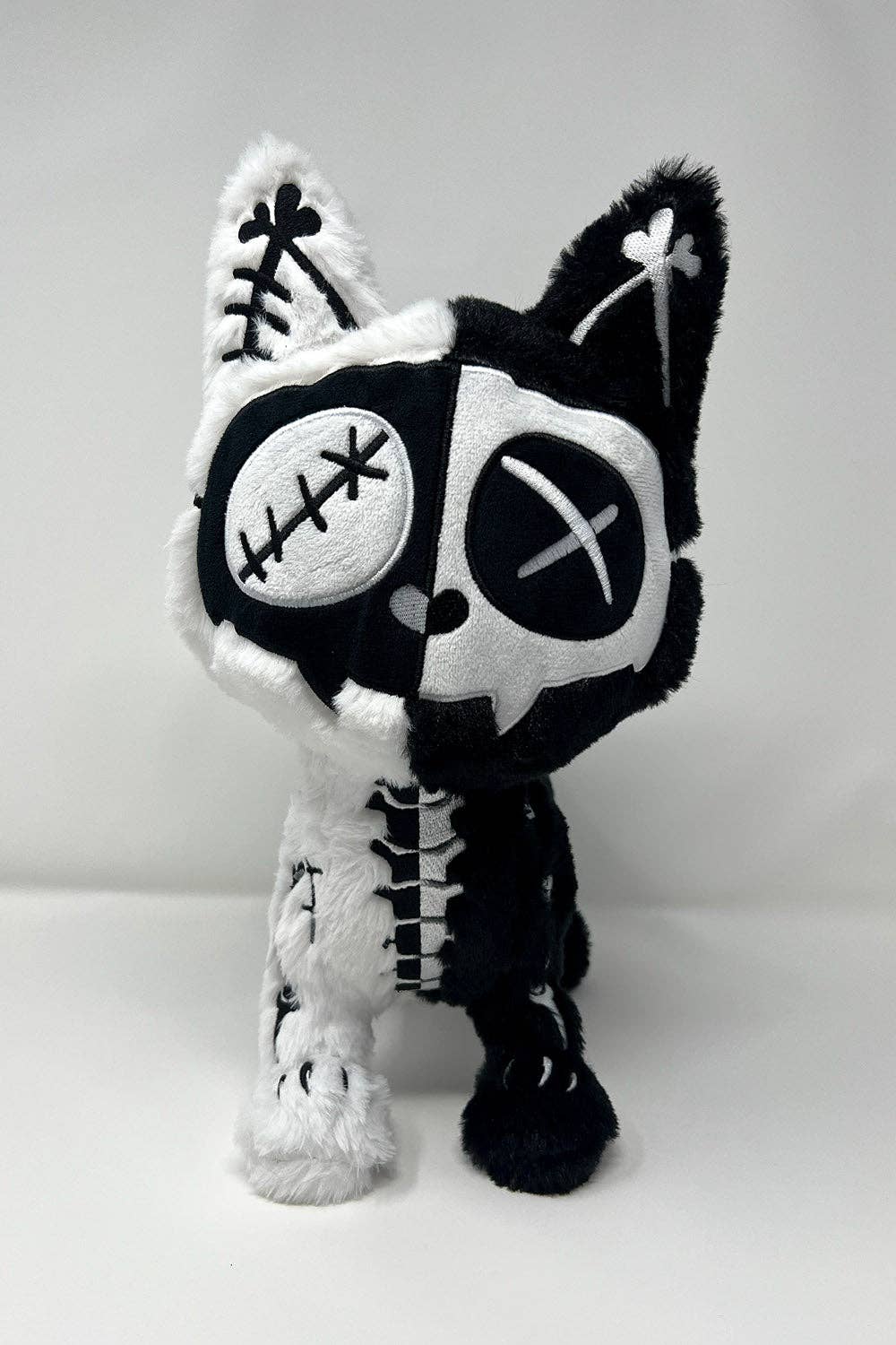 Stitch Kitty Skeleton Cat Plush Toy