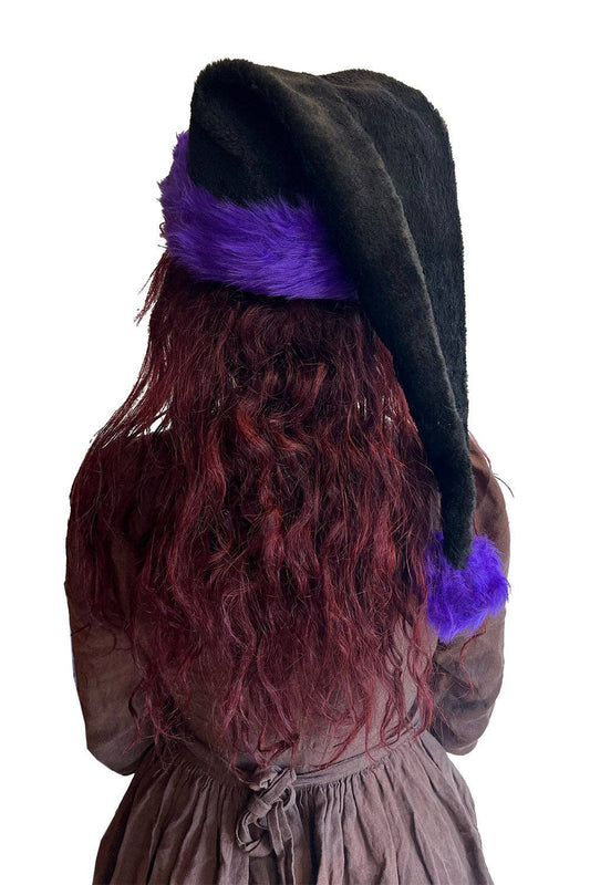 Santa Claws Hat [Black/Purple] Santa Hat Gothmas Creepmas Christmas Holiday