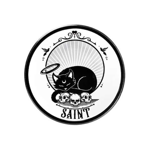 Angel Black Cat Saint Coaster Kitchenware - Gothic & Alternative Gift - Haunted