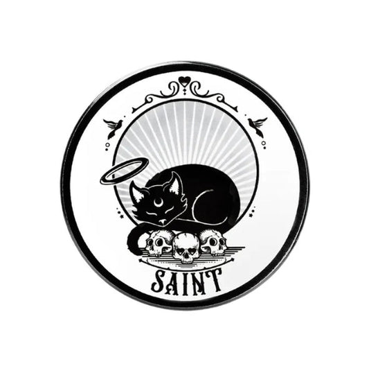Angel Black Cat Saint Coaster Kitchenware - Gothic & Alternative Gift - Haunted