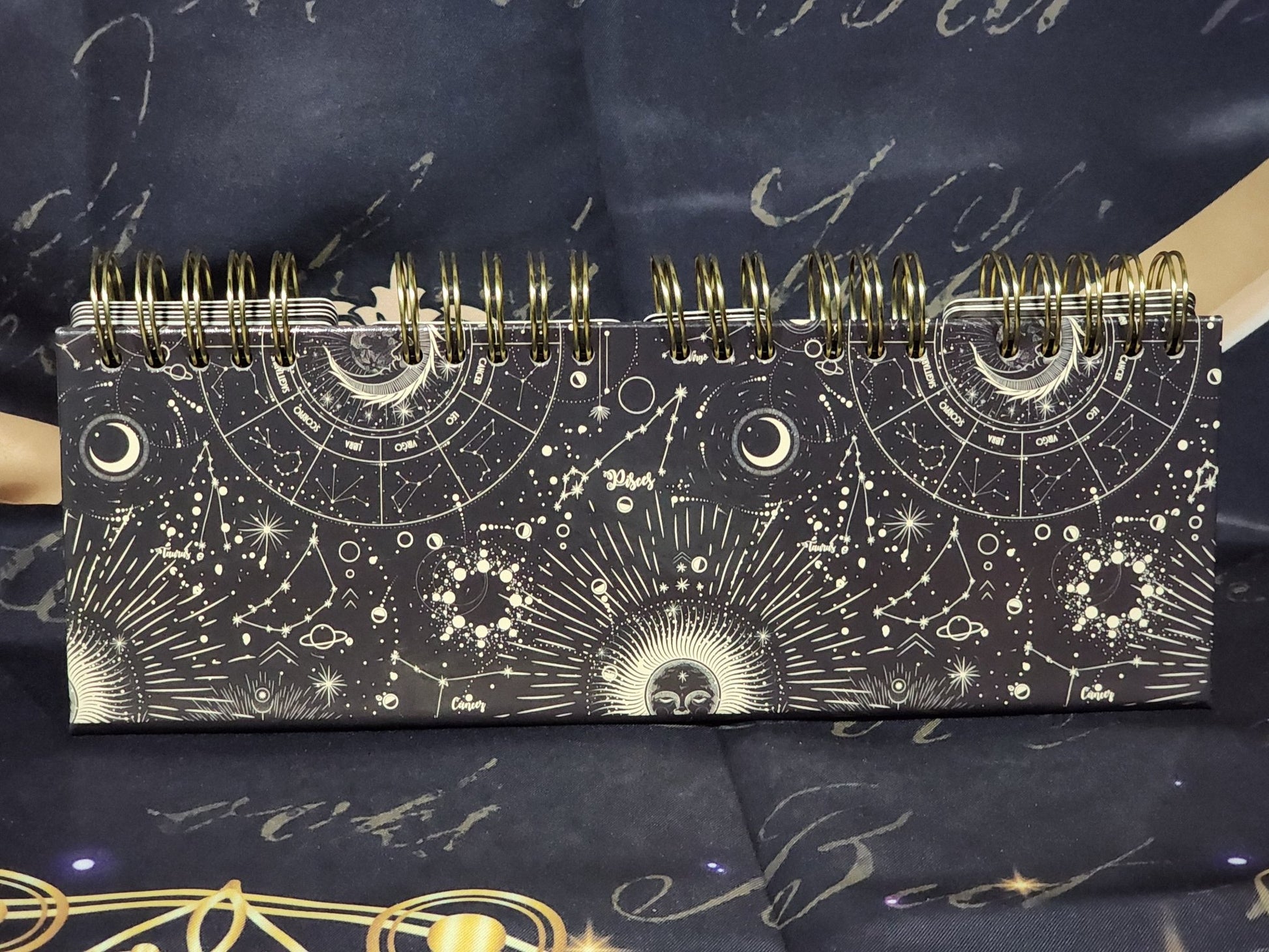 Astrological Celestial Yearly Flip Desk Calendar Notebook - Gothic & Alternative Gift - Haunted