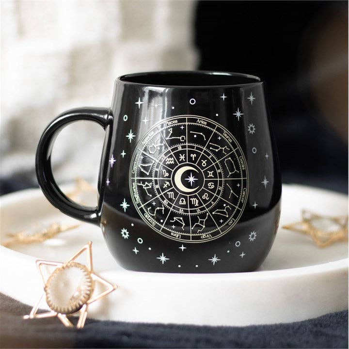 Astrology Wheel Coffee Mug-Changes with Heat Kitchenware - Gothic & Alternative Gift - Haunted