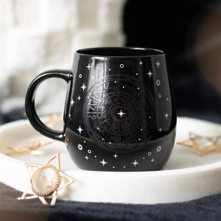 Astrology Wheel Coffee Mug-Changes with Heat Kitchenware - Gothic & Alternative Gift - Haunted
