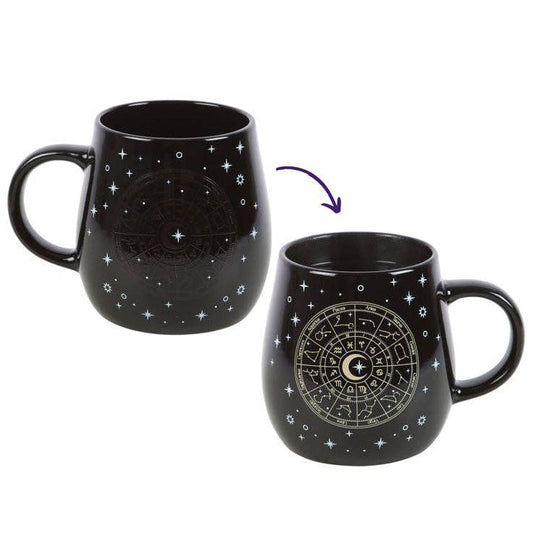 Astrology Wheel Coffee Mug-Changes with Heat Kitchenware - Gothic & Alternative Gift - Haunted