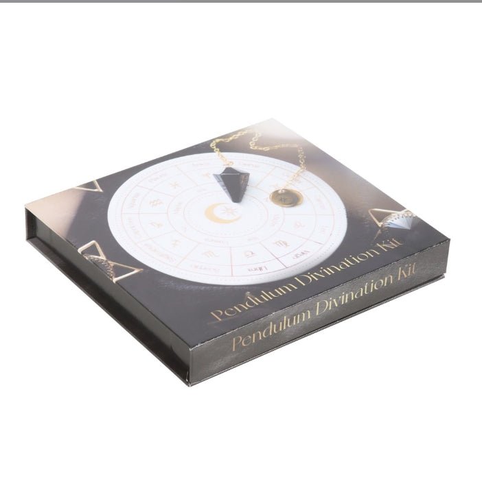 Astrology Wheel Pendulum Divination Kit Crystals - Gothic & Alternative Gift - Haunted