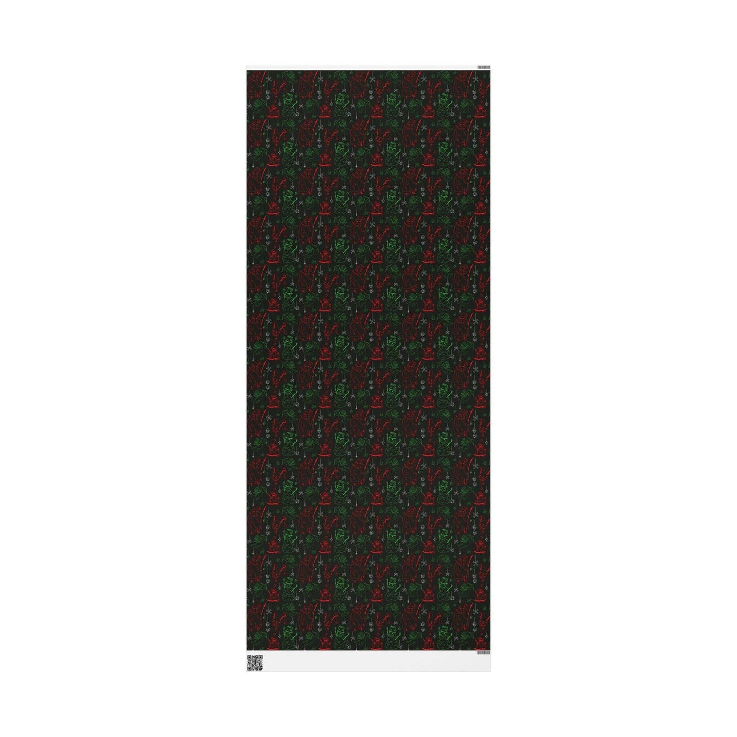 Creepmas Cheer Creepy Santa, Snowman, Skull Gift Wrapping Paper