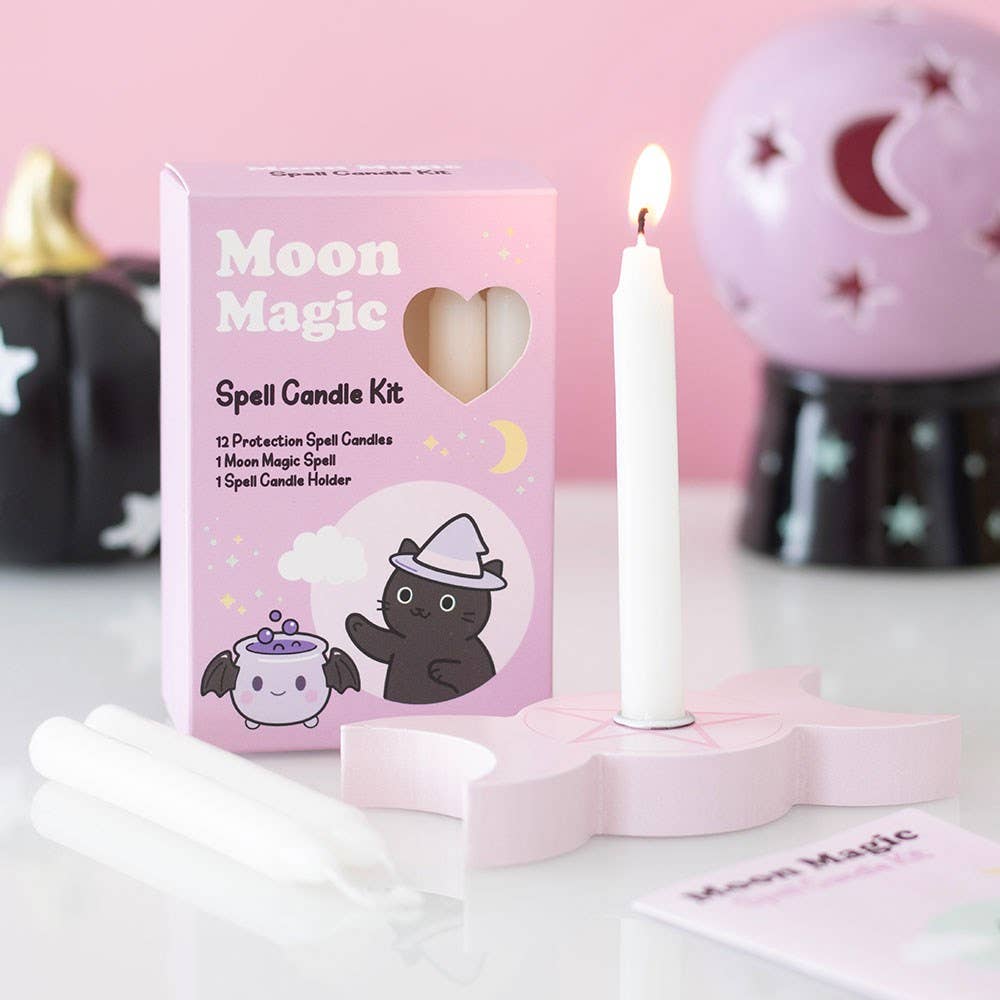 Moon Magic Gothic Halloween Spell Candle Kit