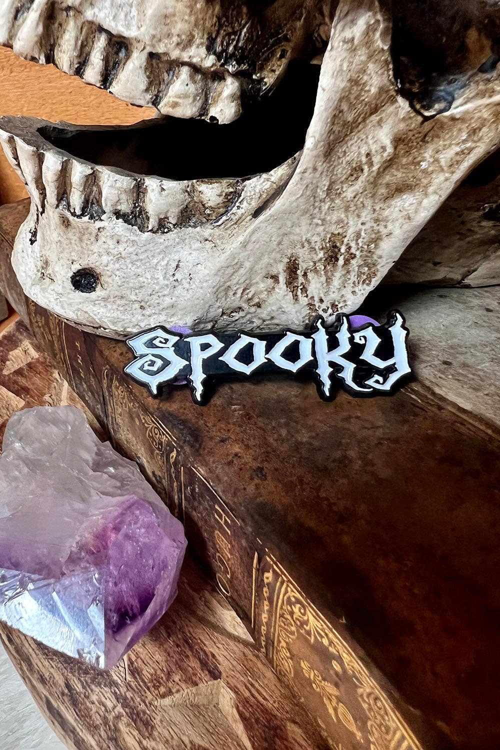 Spooky Enamel Pin Goth Dark