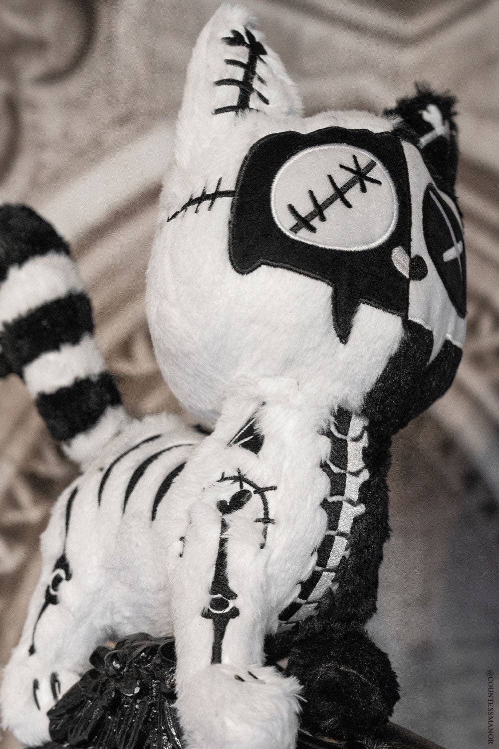 Stitch Kitty Skeleton Cat Plush Toy