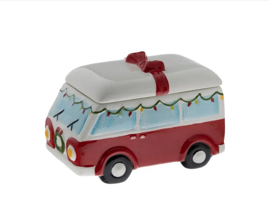 Balsam Pine Christmas Holiday Icon Ceramic Candle Bus Candles - Gothic & Alternative Gift - Haunted