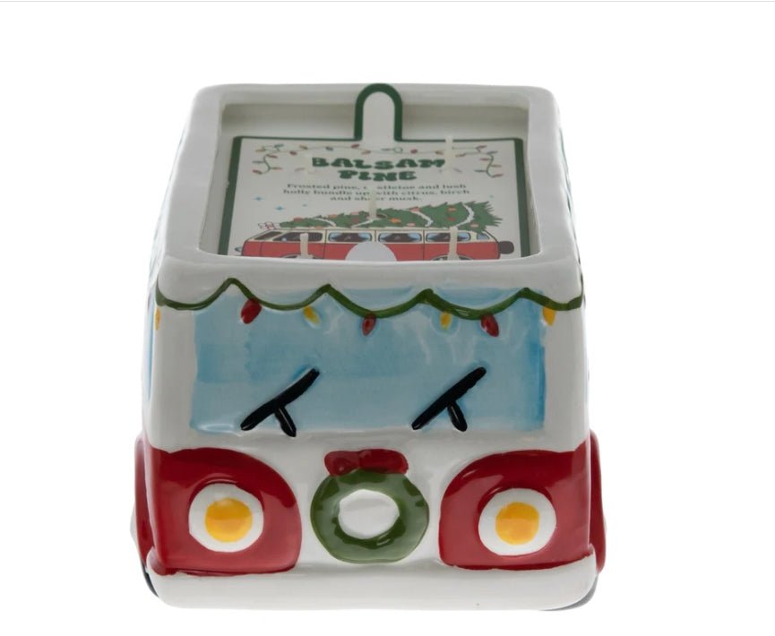 Balsam Pine Christmas Holiday Icon Ceramic Candle Bus Candles - Gothic & Alternative Gift - Haunted