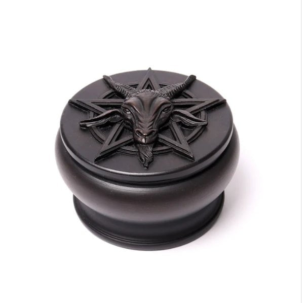 Baphomet Trinket & Jewelry Box Pot Home Decor - Gothic & Alternative Gift - Haunted