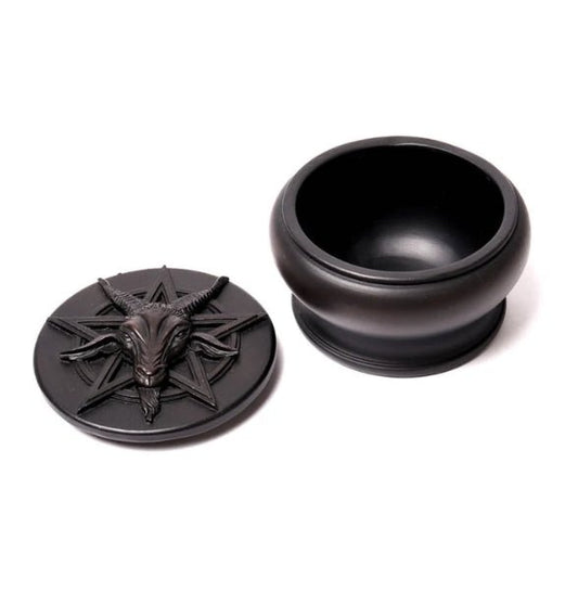Baphomet Trinket & Jewelry Box Pot Home Decor - Gothic & Alternative Gift - Haunted