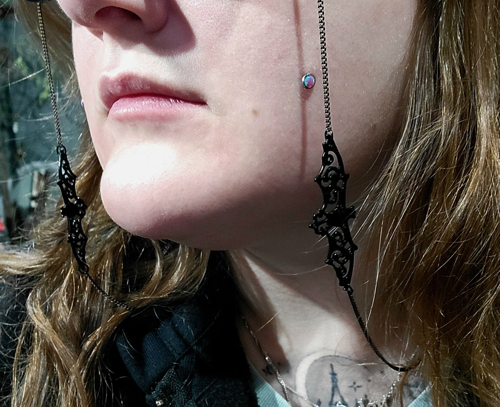 Bat Goth Eye Glass Chain Glasses - Gothic & Alternative Gift - Haunted