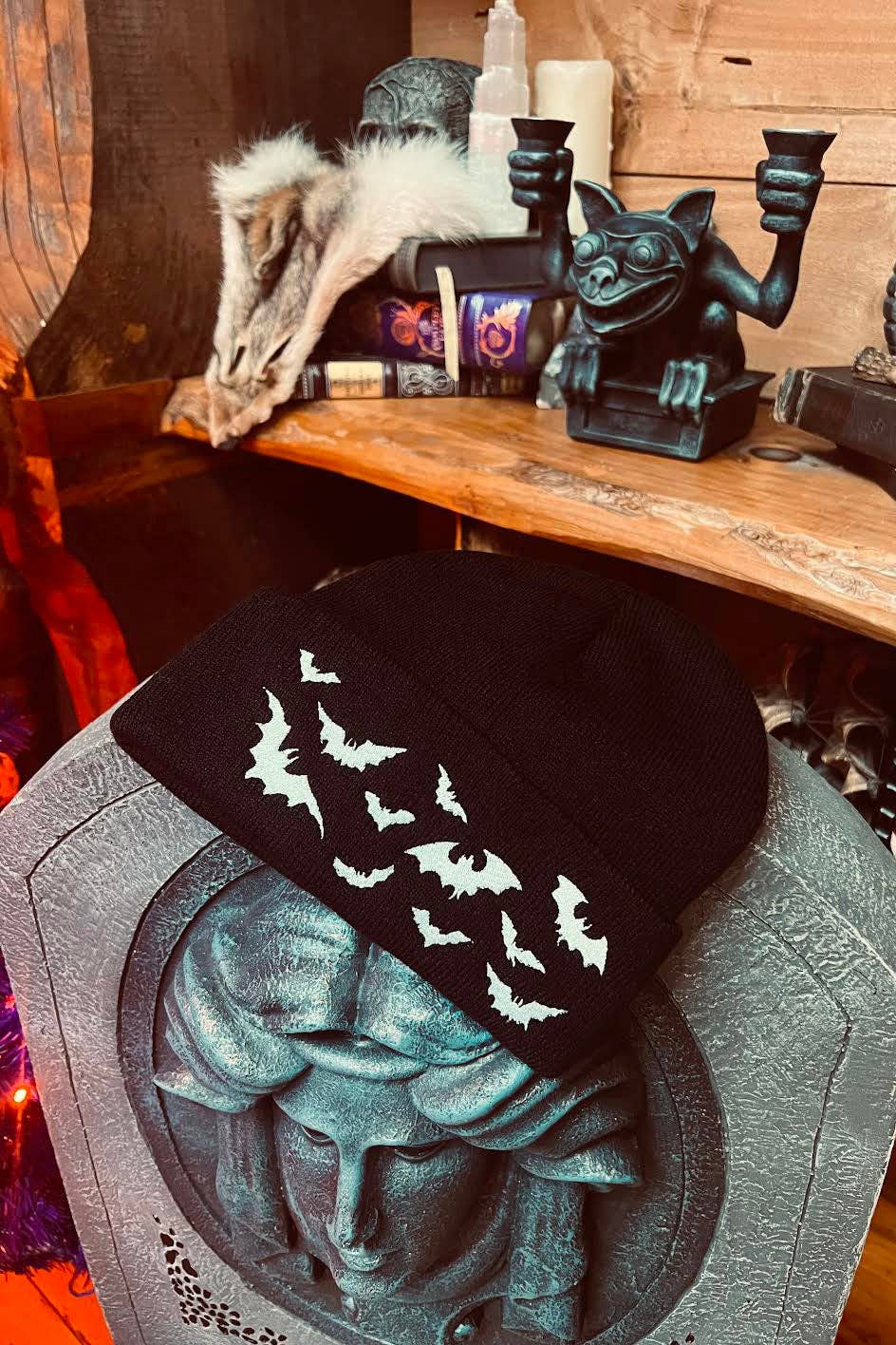 Bats Beanie Accessories - Gothic & Alternative Gift - Haunted