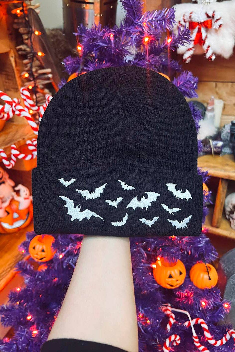 Bats Beanie Accessories - Gothic & Alternative Gift - Haunted
