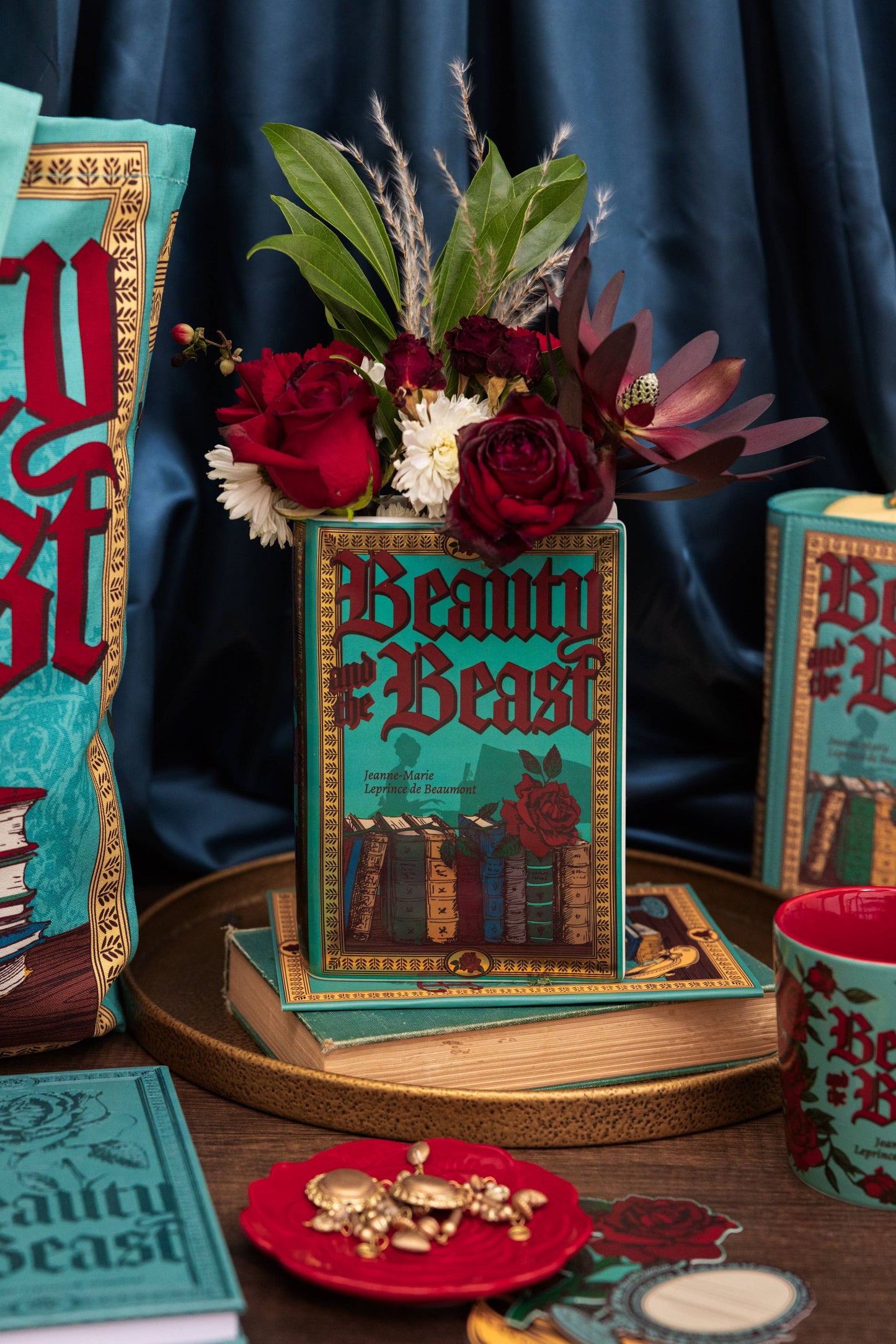 Large Book Vase, Beauty and the Beast