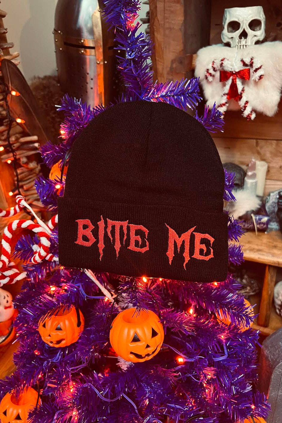 Bite Me Beanie Accessories - Gothic & Alternative Gift - Haunted