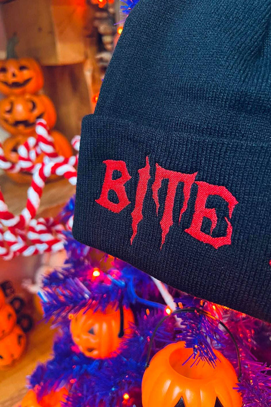 Bite Me Beanie Accessories - Gothic & Alternative Gift - Haunted