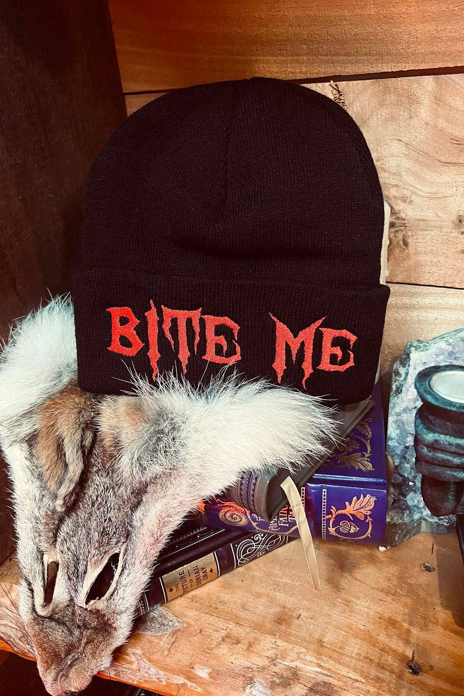 Bite Me Beanie Accessories - Gothic & Alternative Gift - Haunted