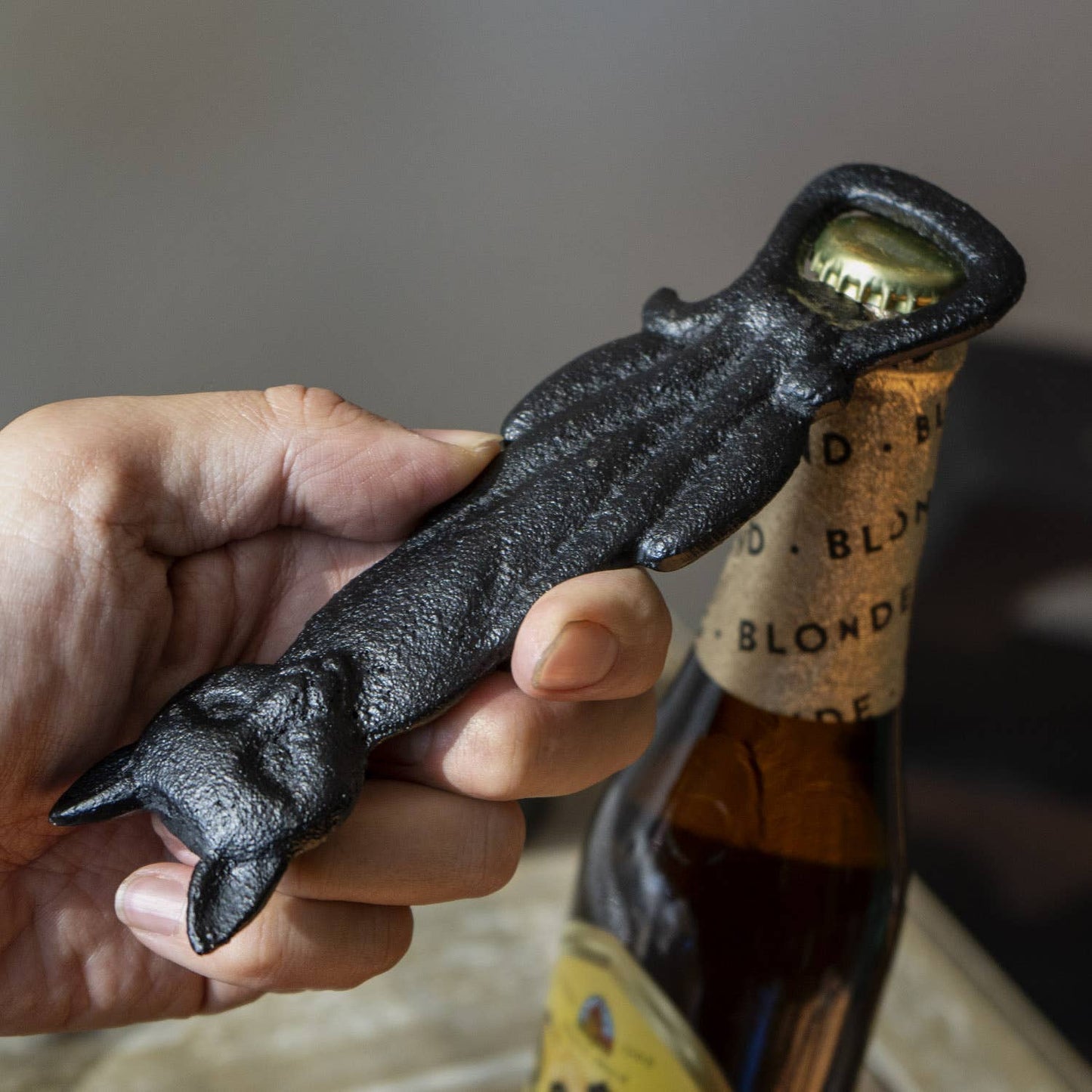 Black Cat Bottle Opener Witch Halloween Decor Barware - Gothic & Alternative Gift - Haunted