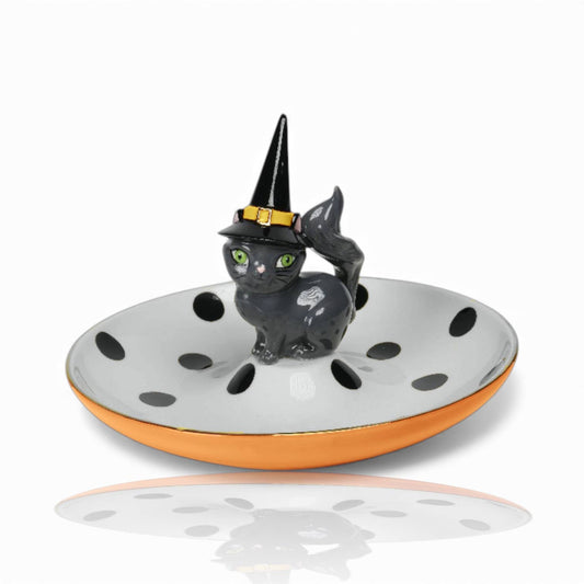 Black Cat Candy Dish — Vintage Tricks by December Diamonds Home Decor - Gothic & Alternative Gift - Haunted