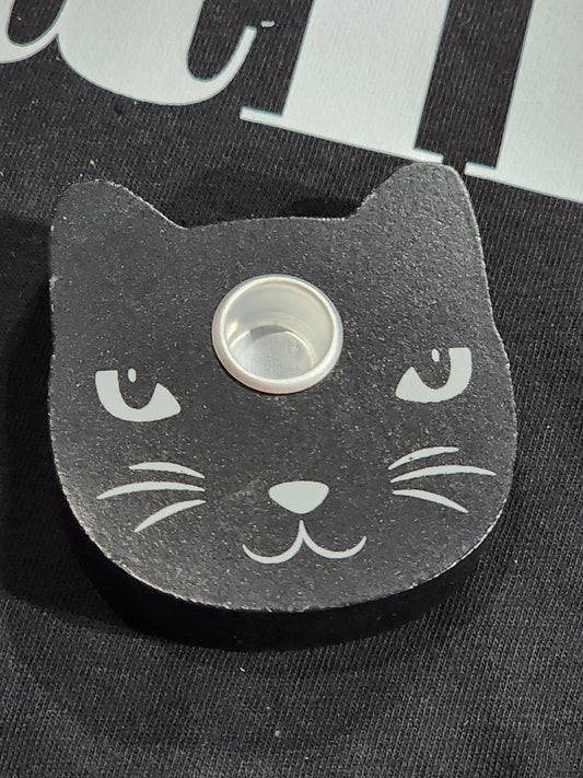 Black Cat Spell Candle Holder Candle holders - Gothic & Alternative Gift - Haunted