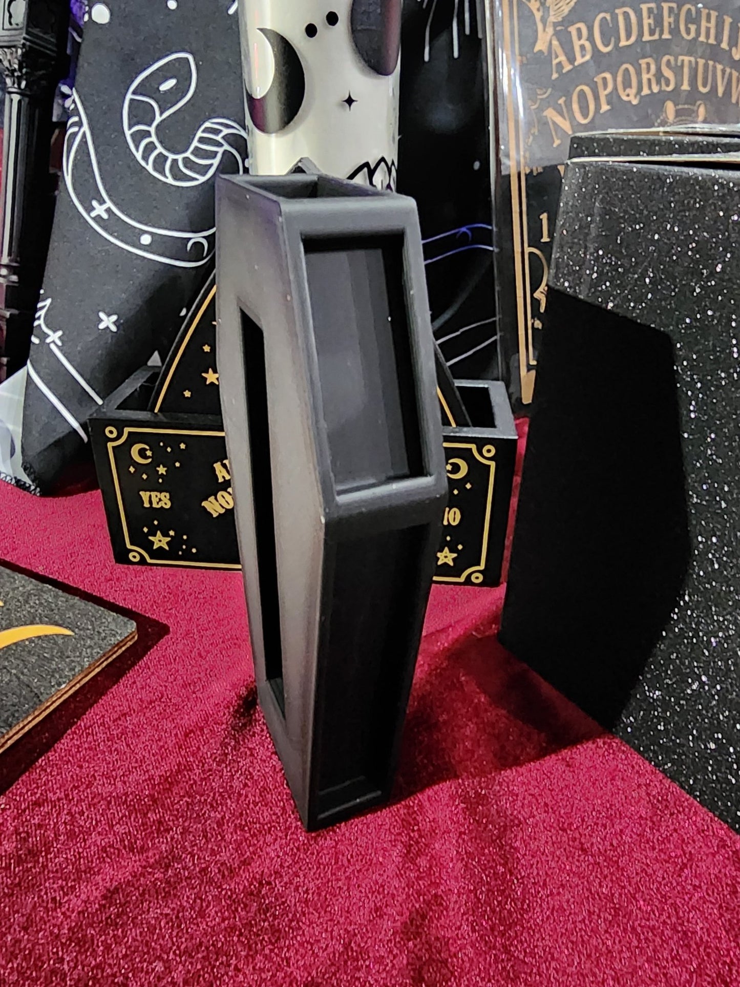 Black Coffin Business Card Holder Home Decor - Gothic & Alternative Gift - Haunted