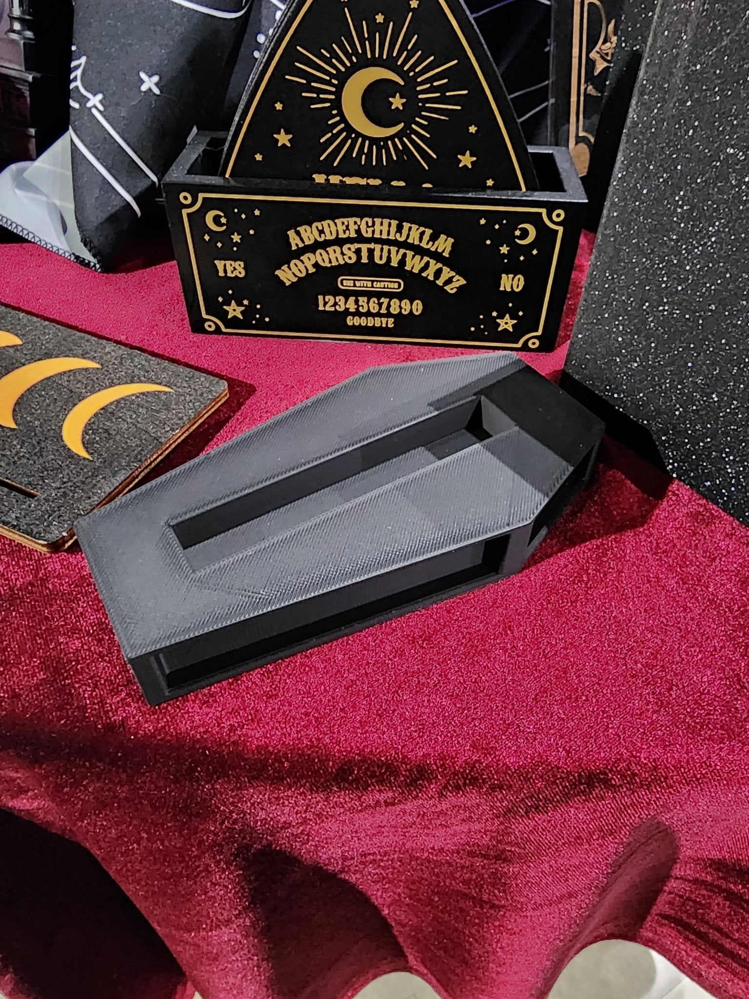 Black Coffin Business Card Holder Home Decor - Gothic & Alternative Gift - Haunted