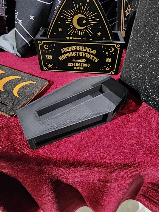 Black Coffin Business Card Holder Home Decor - Gothic & Alternative Gift - Haunted