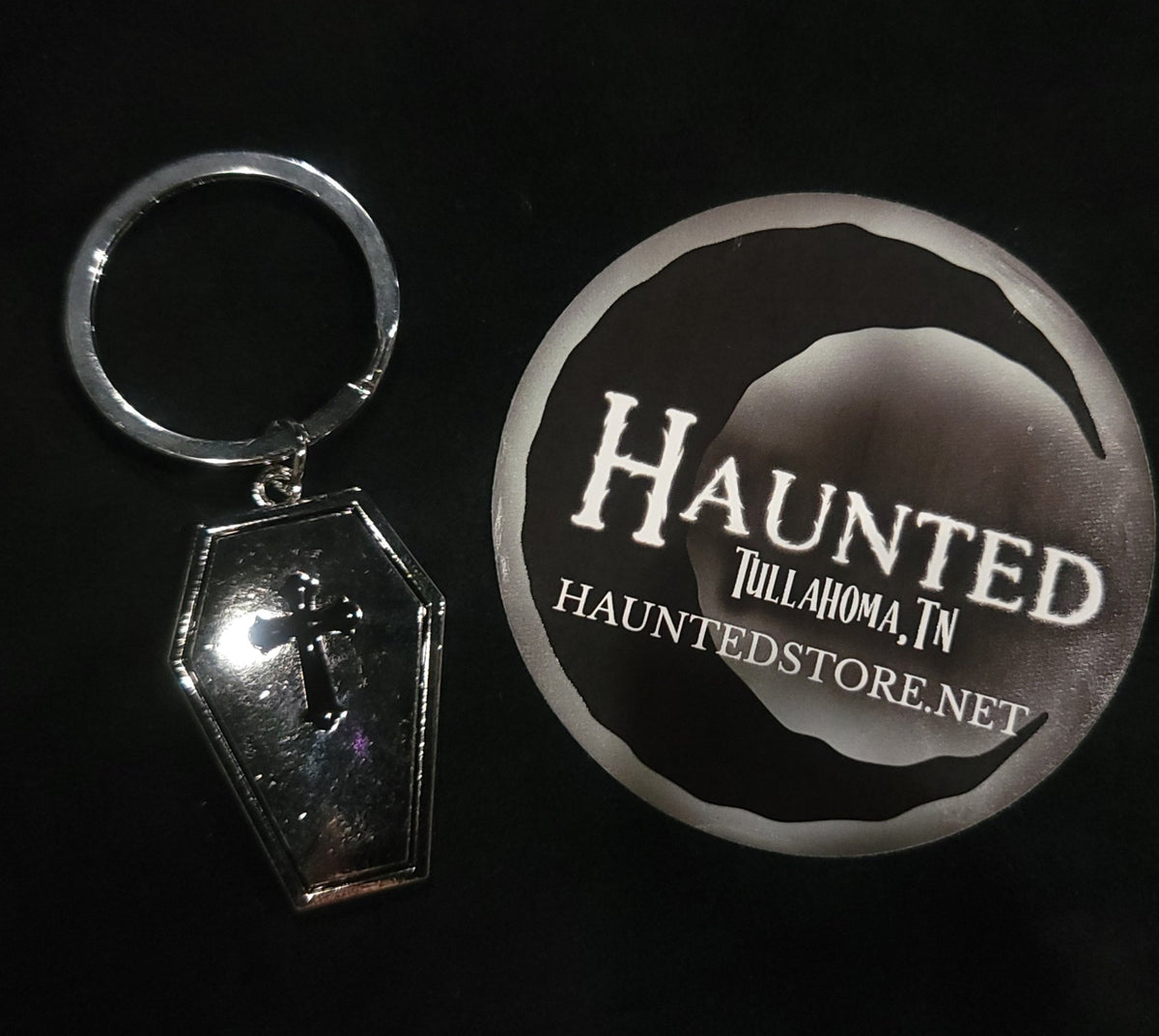 Black Magic Gothic Keyrings Coffin, Moon, Planchette, Pentagram keychains - Gothic & Alternative Gift - Haunted