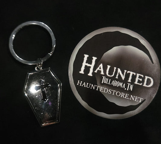 Black Magic Gothic Keyrings Coffin, Moon, Planchette, Pentagram keychains - Gothic & Alternative Gift - Haunted