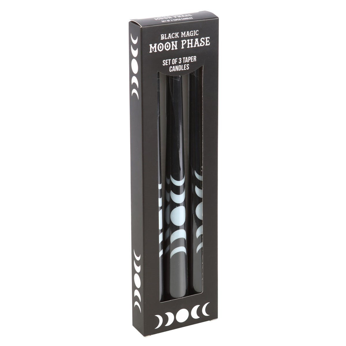 Black Magic Moon Phase Taper Candles Candles - Gothic & Alternative Gift - Haunted