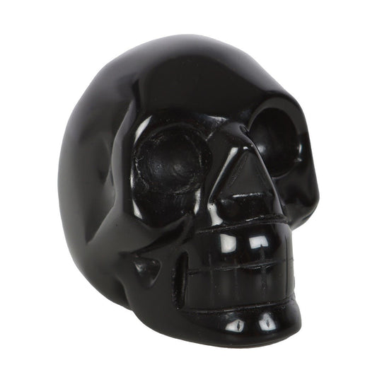 Black Obsidian Crystal Skull Crystal - Gothic & Alternative Gift - Haunted