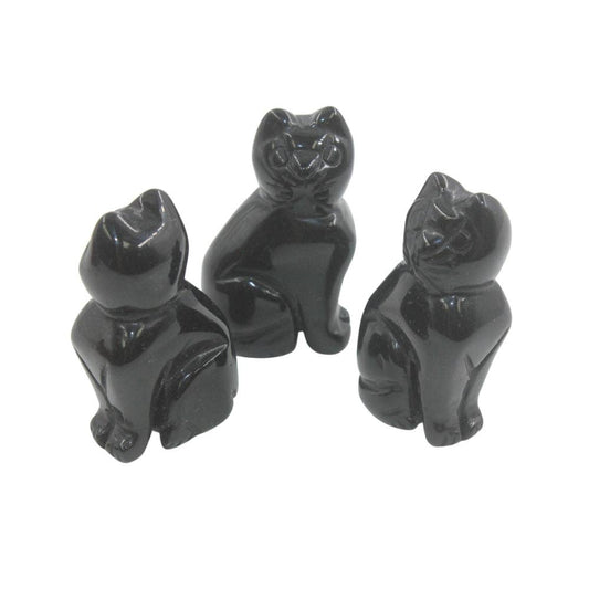 Black Onyx Crystal Cat Crystal - Gothic & Alternative Gift - Haunted