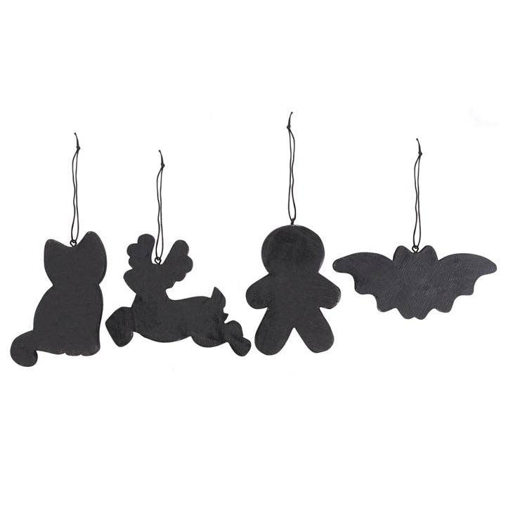 Black Skeleton Gingerbread Ornaments Gothmas, Christmas, Creepmas, Holiday Ornaments - Gothic & Alternative Gift - Haunted