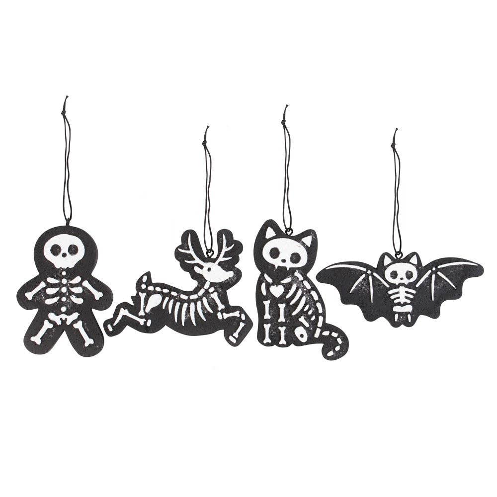 Black Skeleton Gingerbread Ornaments Gothmas, Christmas, Creepmas, Holiday Ornaments - Gothic & Alternative Gift - Haunted