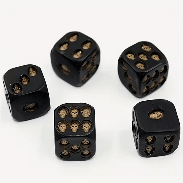 Black Skull Dice - Gothic & Alternative Gift - Haunted