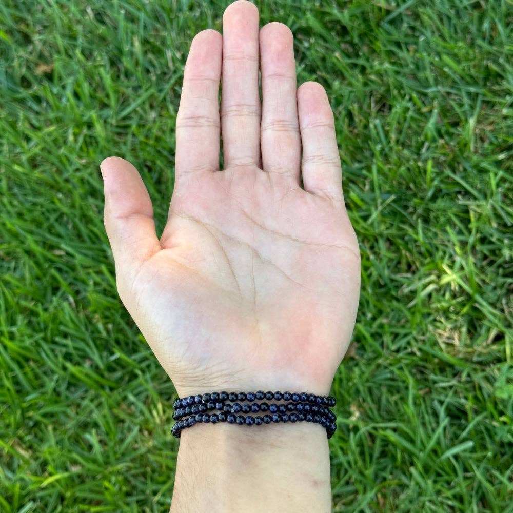 Blue Goldstone Crystal Bracelet Crystals - Gothic & Alternative Gift - Haunted