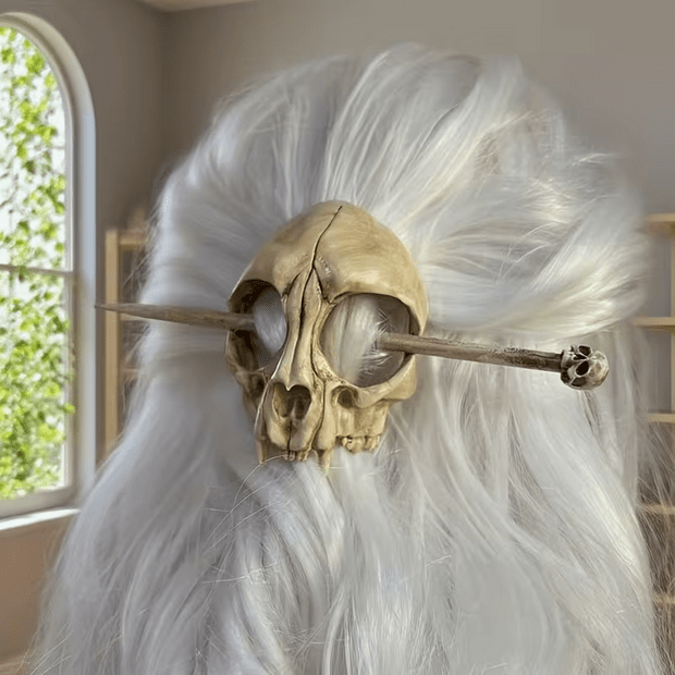 Bone Inspired Skull Dragon Hair Clip Clothing - Gothic & Alternative Gift - Haunted
