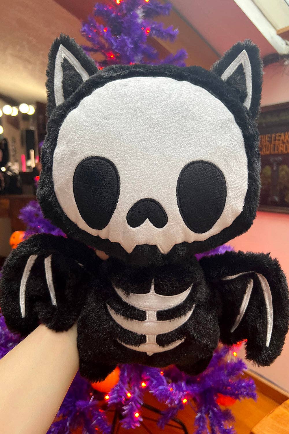 Bony Bat Skeleton Plush Toy Stuffed Animals - Gothic & Alternative Gift - Haunted
