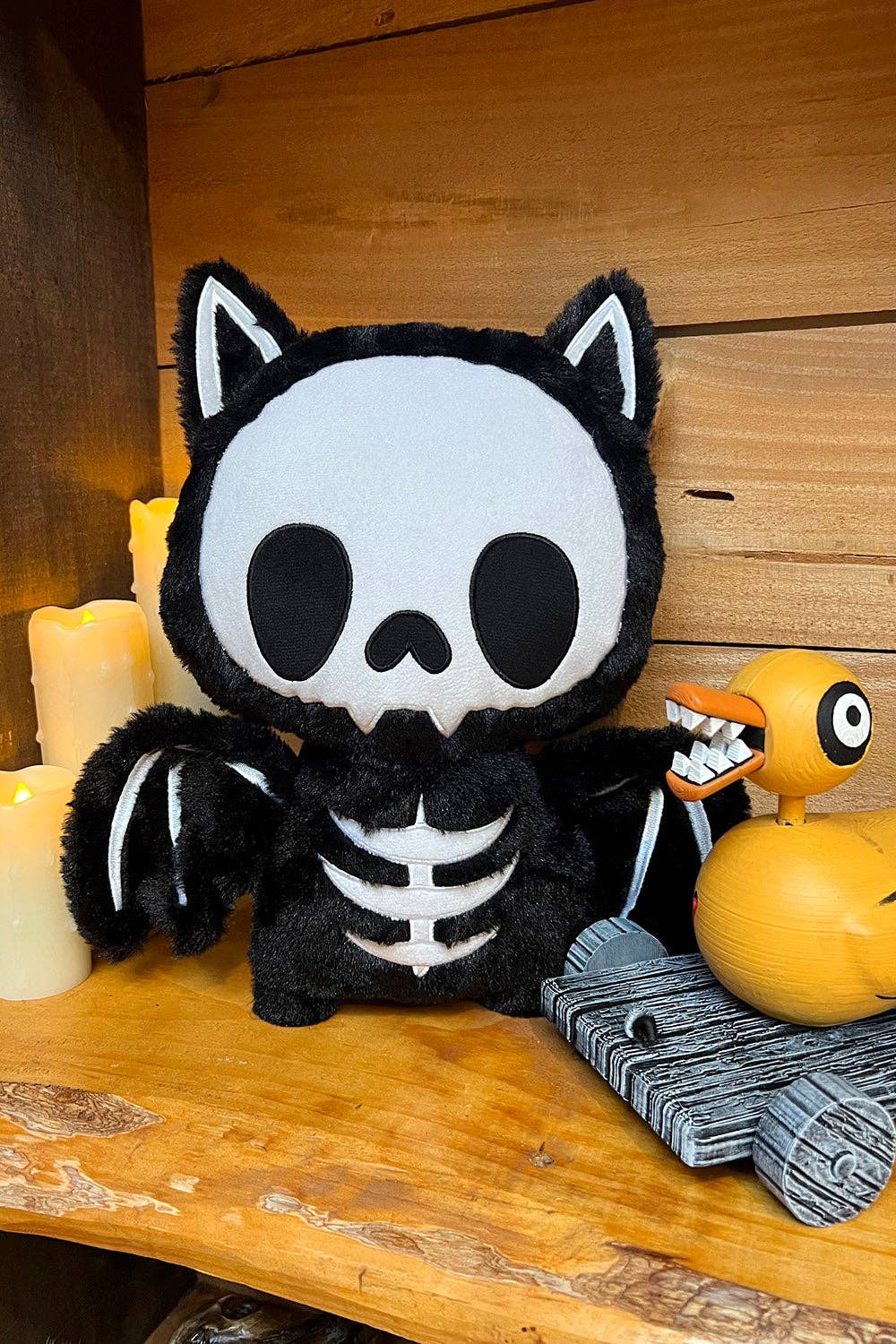 Bony Bat Skeleton Plush Toy Stuffed Animals - Gothic & Alternative Gift - Haunted