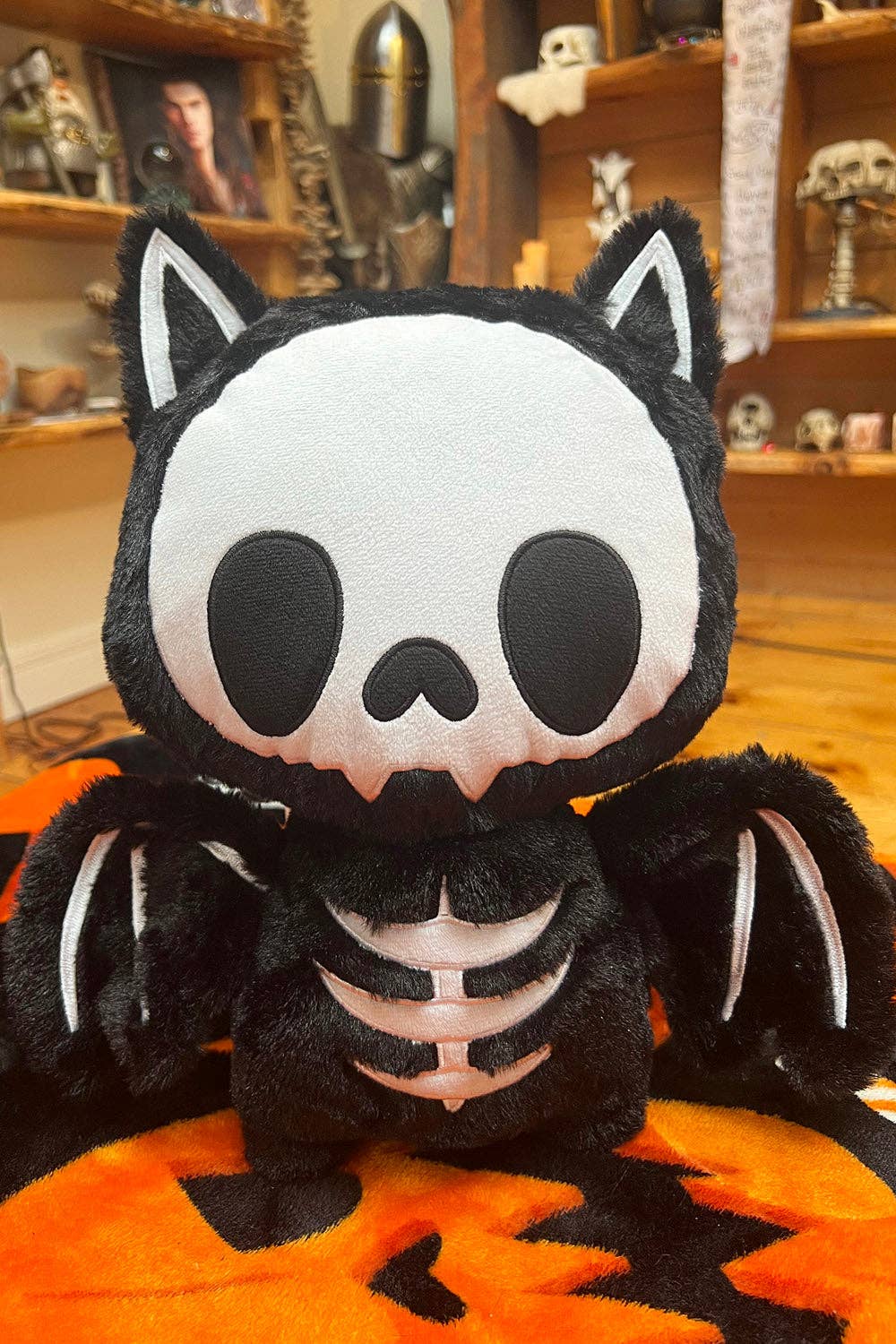 Bony Bat Skeleton Plush Toy Stuffed Animals - Gothic & Alternative Gift - Haunted