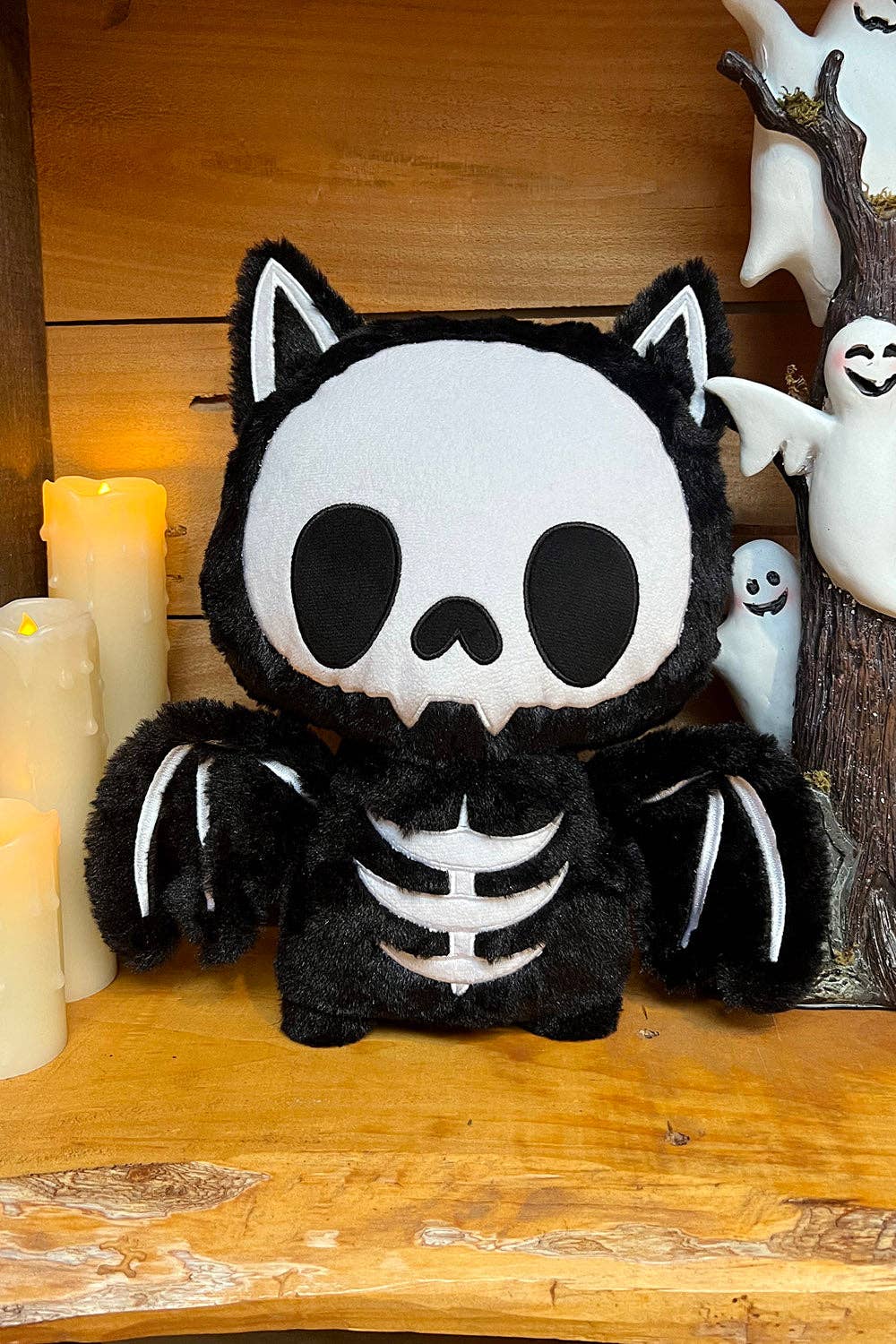 Bony Bat Skeleton Plush Toy Stuffed Animals - Gothic & Alternative Gift - Haunted